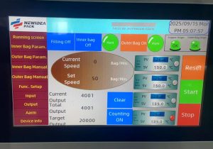High-performance PLC control systems interface on an automated