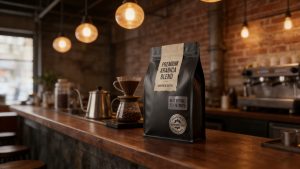 Industrial coffee degassing time monitoring for fresh roasted beans in bulk bins.