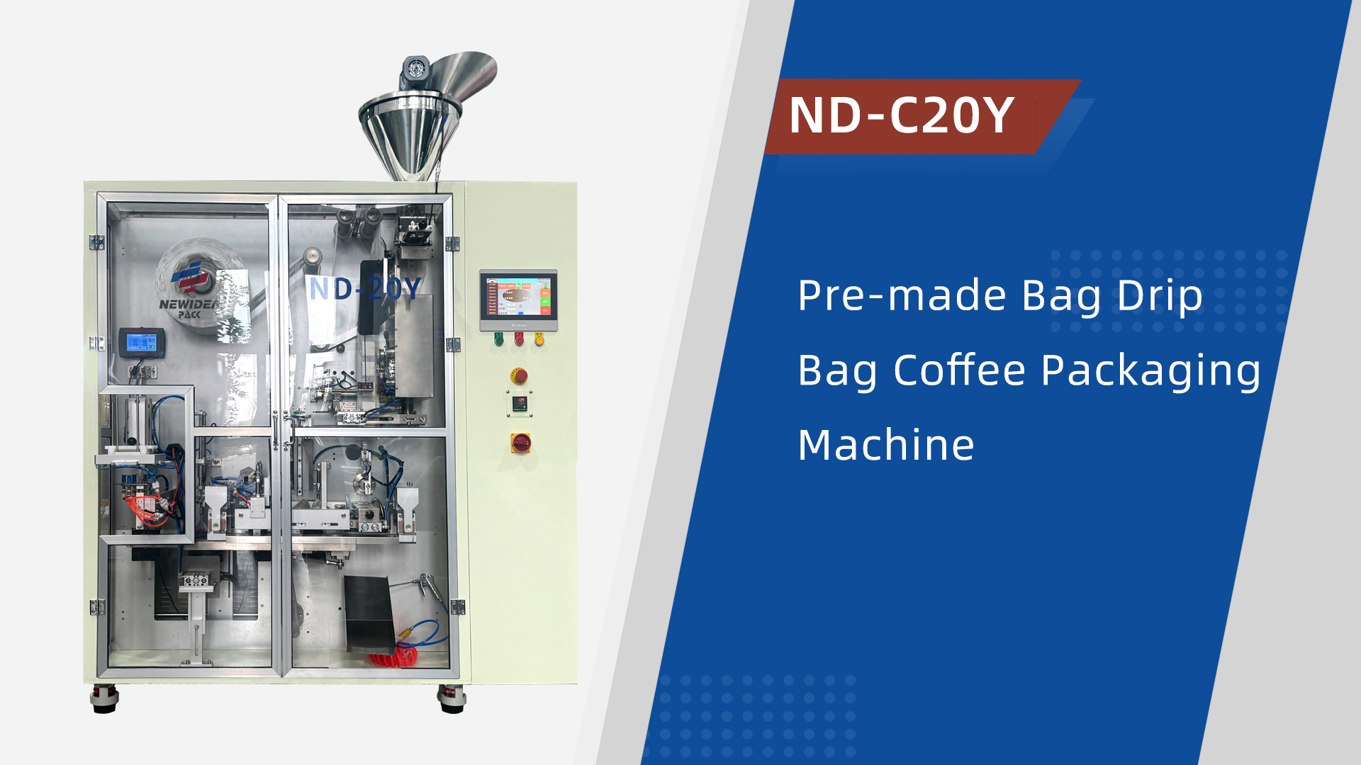 ND-C20Y Pre-made Bag Drip Coffee Bag Ultrasonic Packaging Machine Video cover