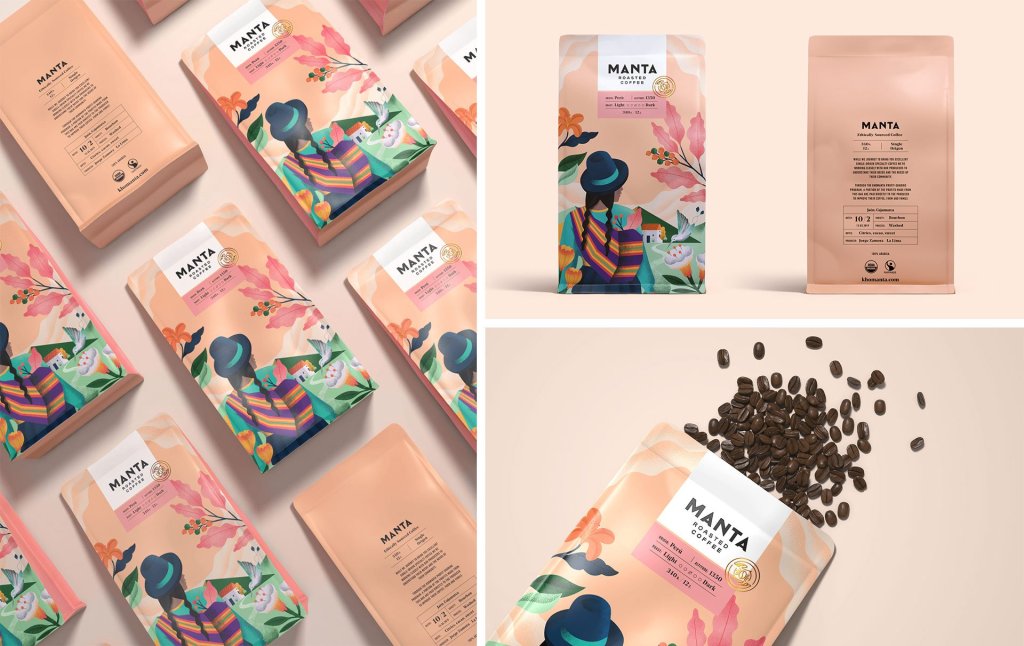 coffee packaging and brand identity